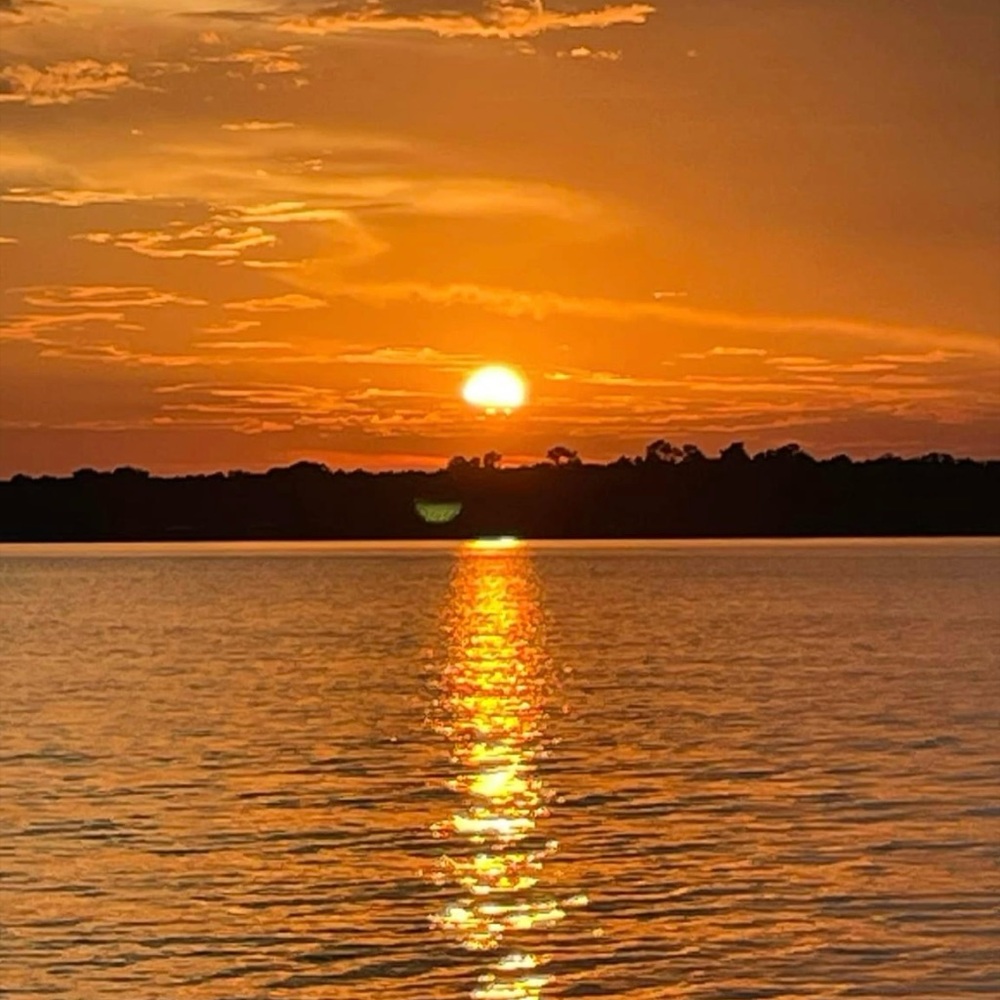 Sunset Over Water Art Print